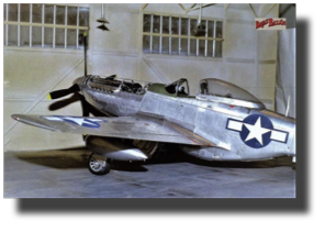 North American P-51 D Mustang. Scratch built in metal by Rojas Bazán. 1:15 scale.